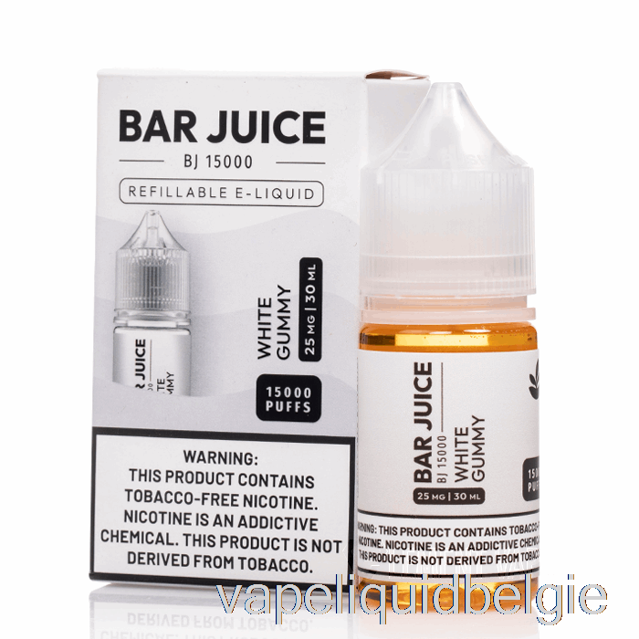 Vape Vloeibare Witte Gummy - Staafsapzouten - 30 Ml 50 Mg